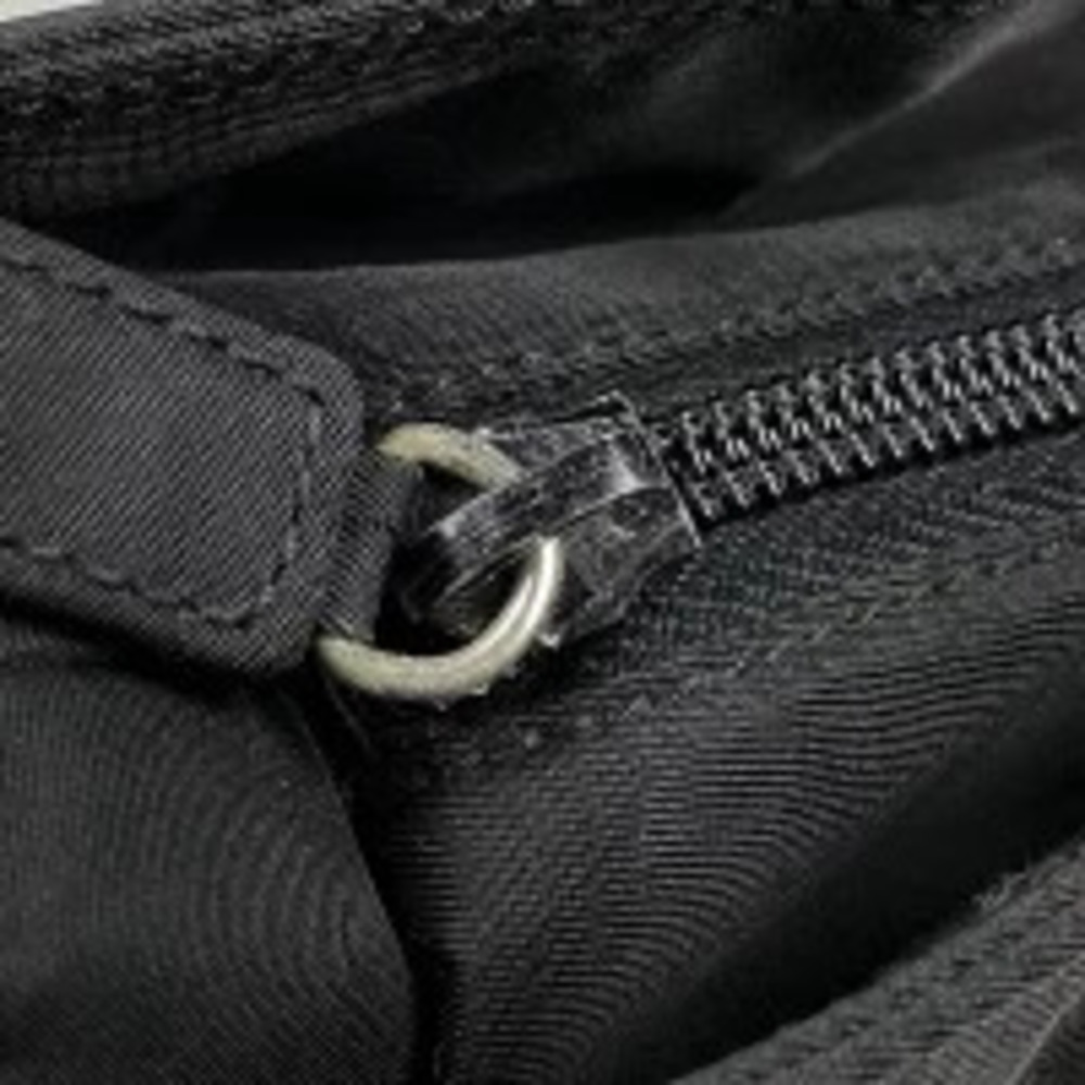 Prada Tessuto Crossbody Plate Tote Bag Shoulder Nero Black - Picture 4 of 5